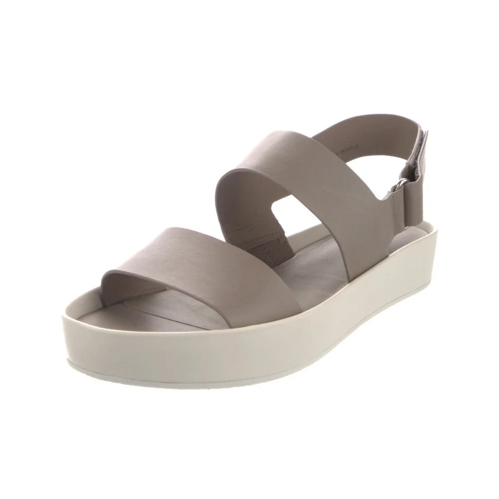Vince Westport Platform Sandals Womens Size 9M Beige‎ Leather Minimalist NIB